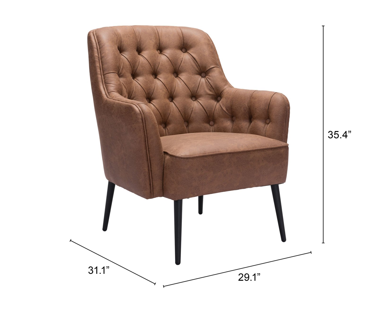 Tasmania Accent Chair Vintage Brown - Image 12