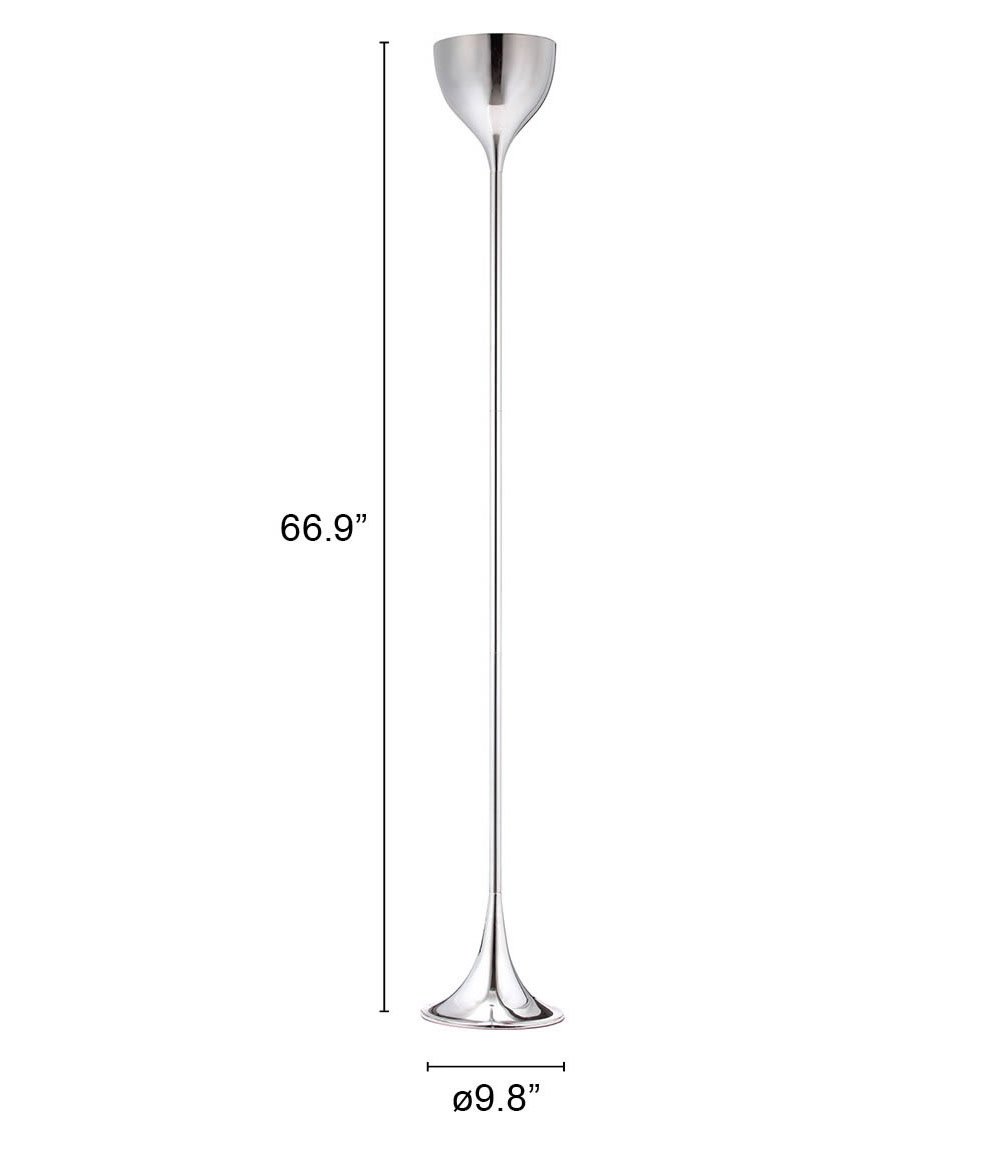 Neutrino Floor Lamp Chrome - Image 4