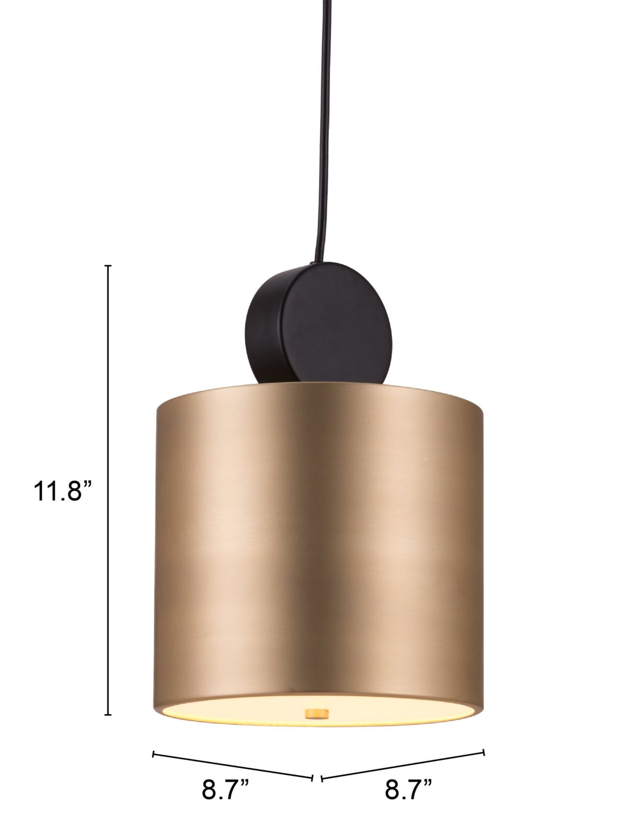 Myson Ceiling Lamp Gold & Black - Image 12