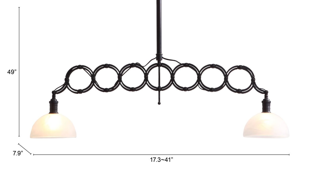 Jade Ceiling Lamp Antique Black - Image 6