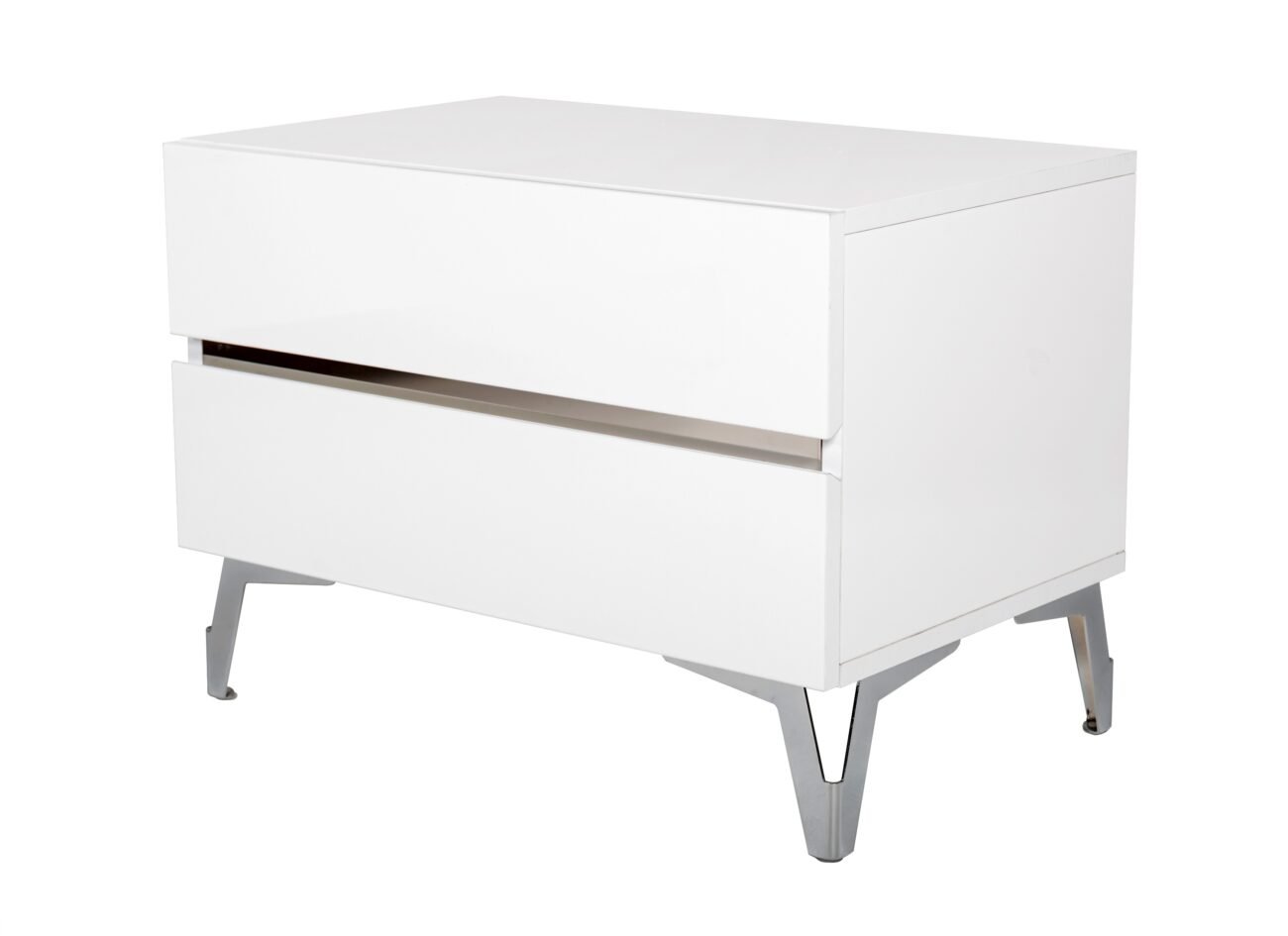 Queen Nova Domus Angela - Italian Modern White Eco Leather 4-Piece Bedroom Set - Image 4