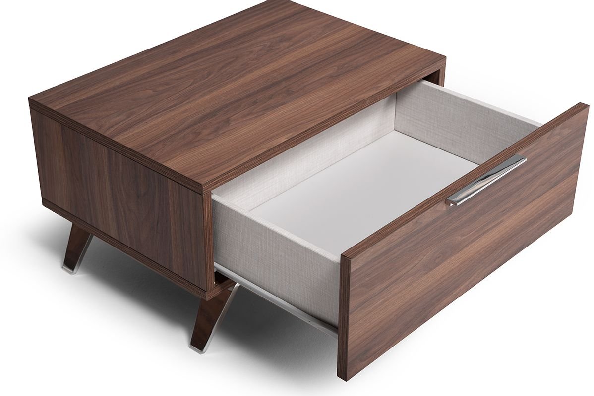 Eastern King Nova Domus Brooklyn - Italian Modern Walnut 4-Piece Bedroom Set - Image 3