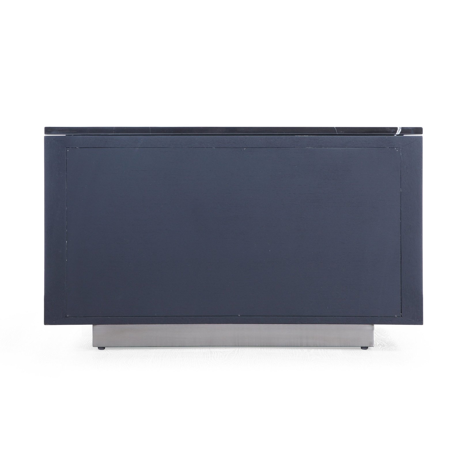 Eastern King Modrest Concord - Modern Grey Velvet + Black Marble + Black Ash + Aluminum Bedroom Set - Image 5