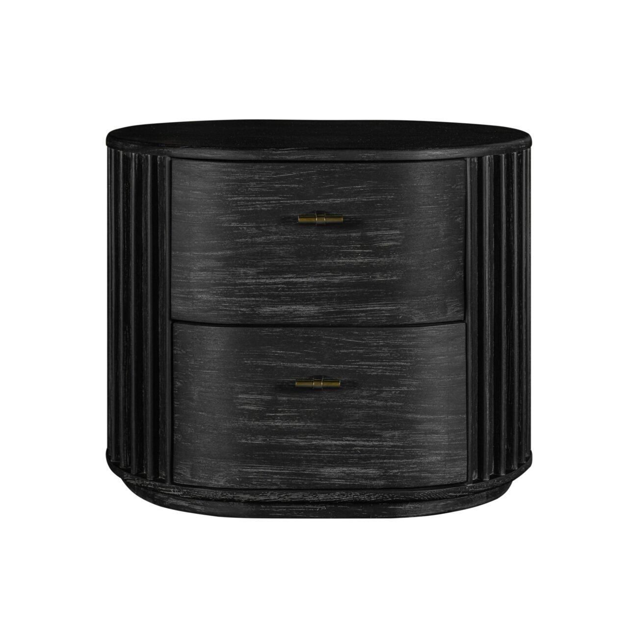 Eastern King Modrest Fields - Modern Black Acacia Bedroom Set - Image 5