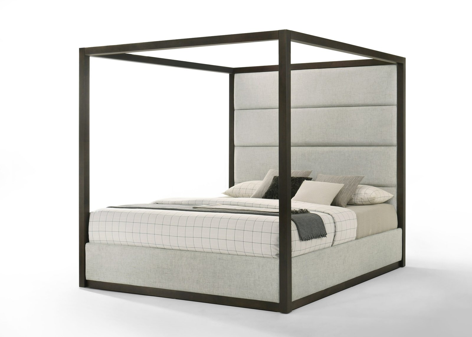 Queen Modrest Manhattan - Contemporary Canopy Cherry Bedroom Set