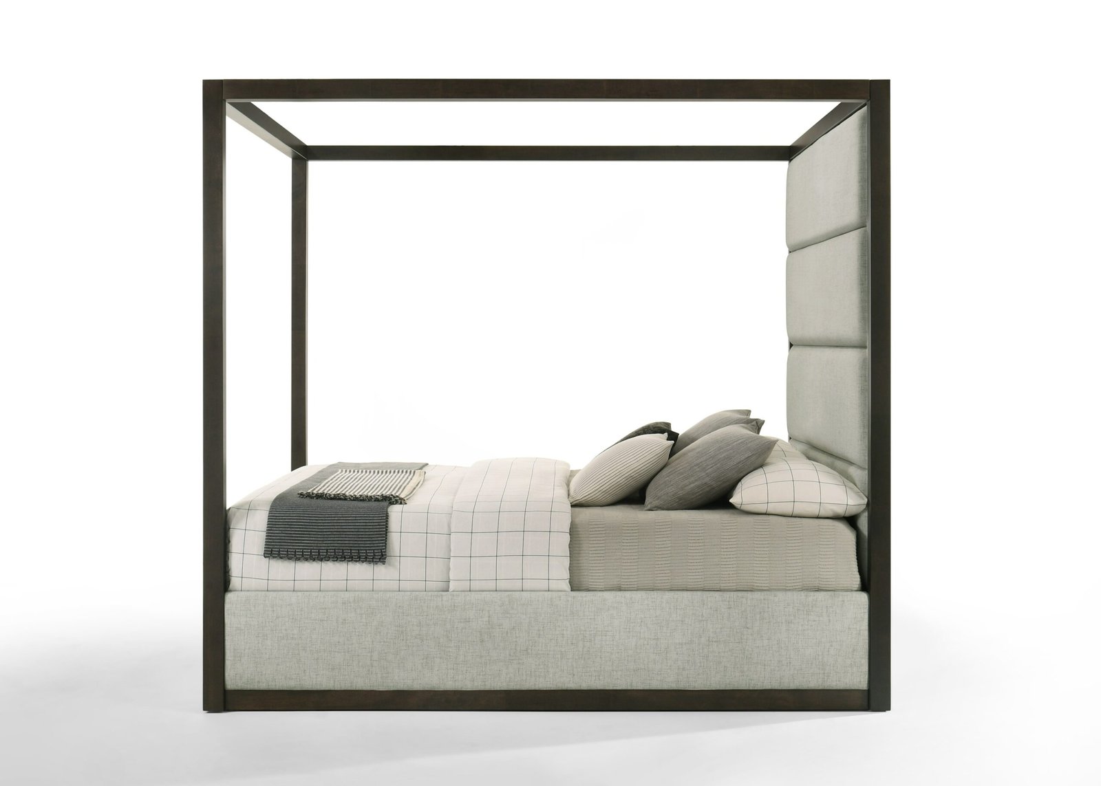 Queen Modrest Manhattan - Contemporary Canopy Cherry Bedroom Set - Image 2