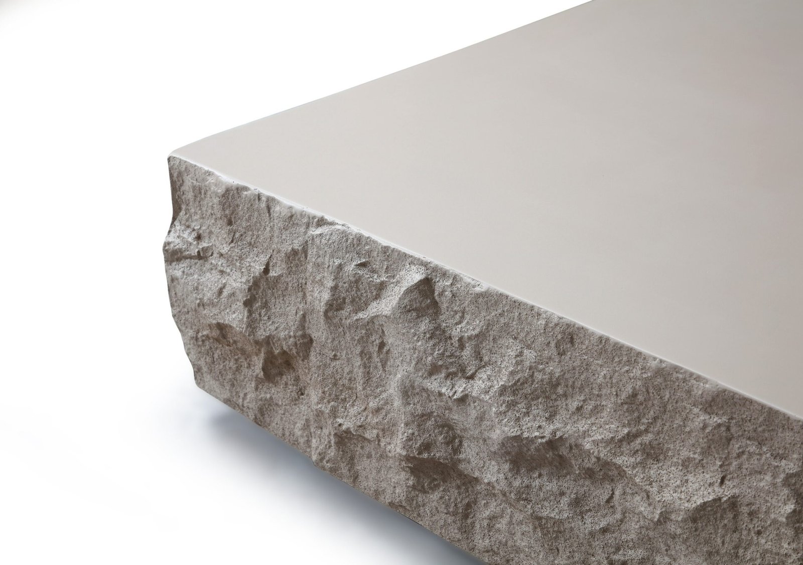 Modrest Quarry - Modern Beige Square Coffee Table - Image 2