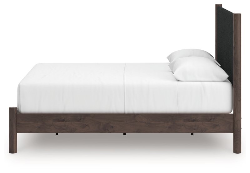 Symarro Queen Upholstered Panel Platform Bed - Image 7
