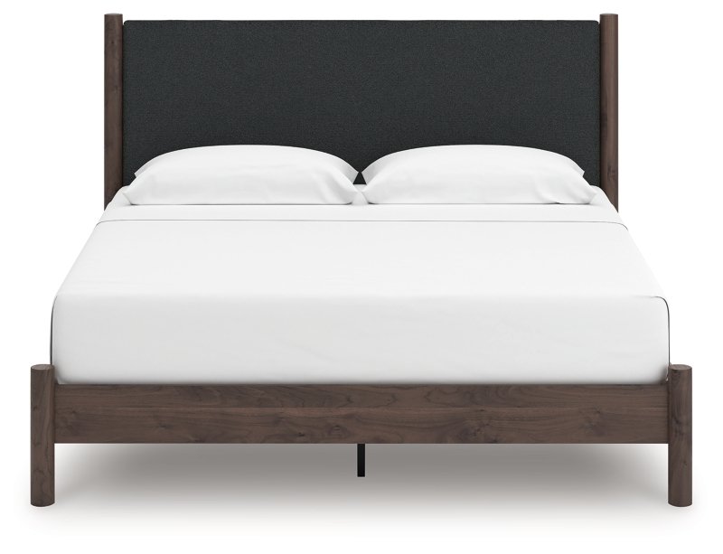 Symarro King Upholstered Panel Platform Bed - Image 3