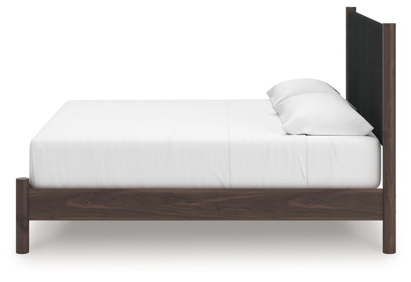 Symarro King Upholstered Panel Platform Bed - Image 7