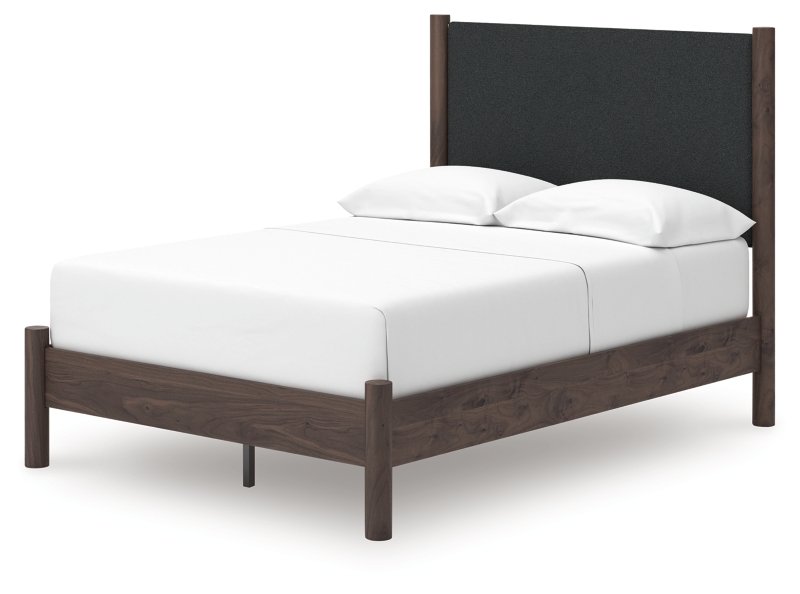 Symarro Full Upholstered Panel Platform Bed - Image 5