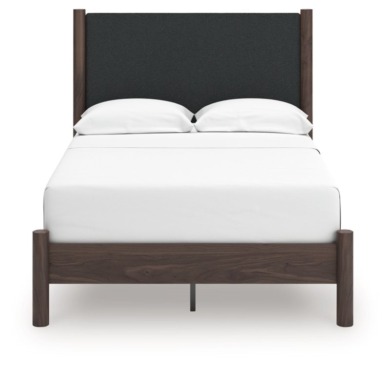 Symarro Full Upholstered Panel Platform Bed - Image 4