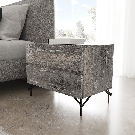 Queen Nova Domus Aria - Italian Modern Multi Grey 4-Piece Bedroom Set - Image 3
