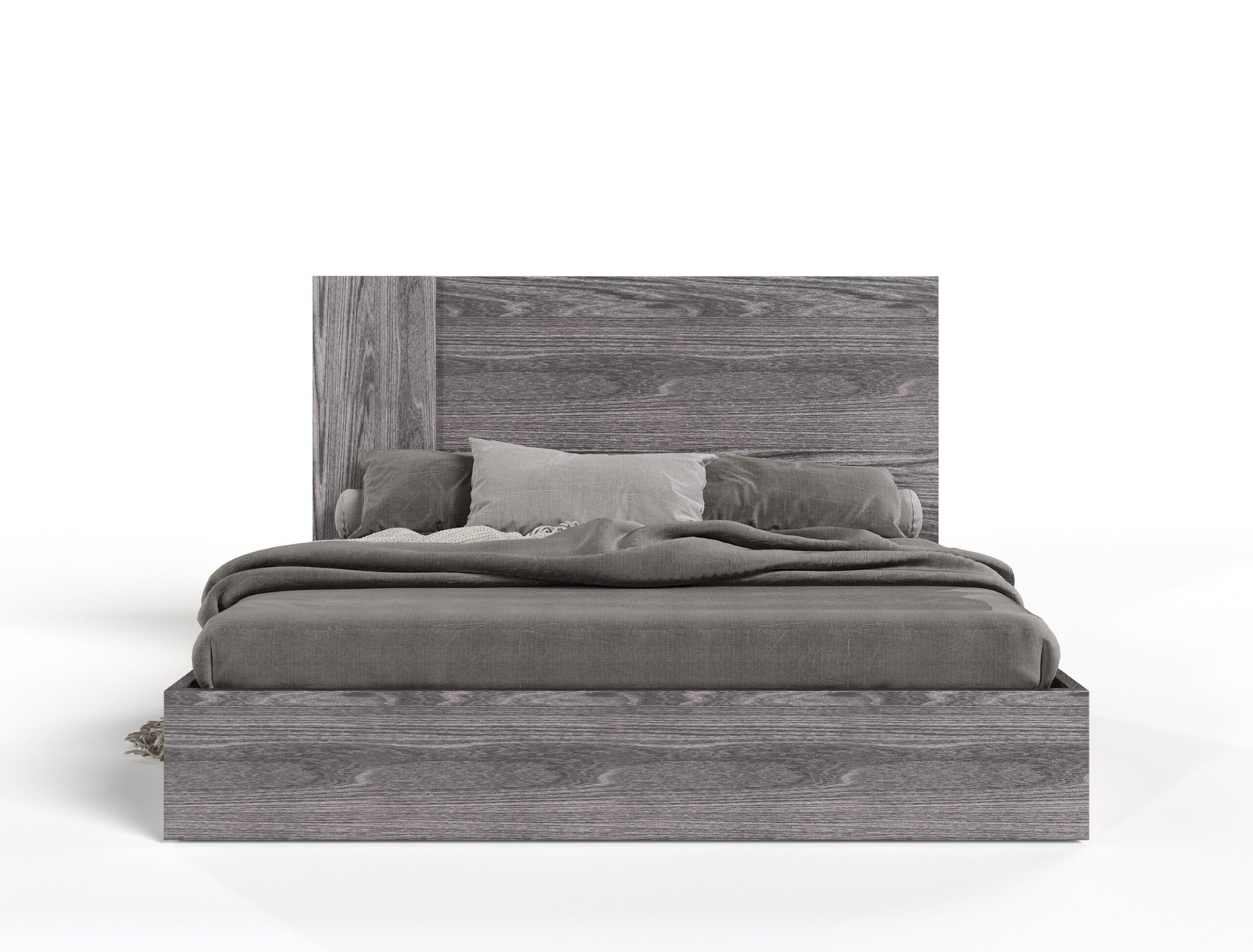 Eastern King Nova Domus Asus - Modern Italian Grey Elm 4-Piece Bedroom Set - Image 2