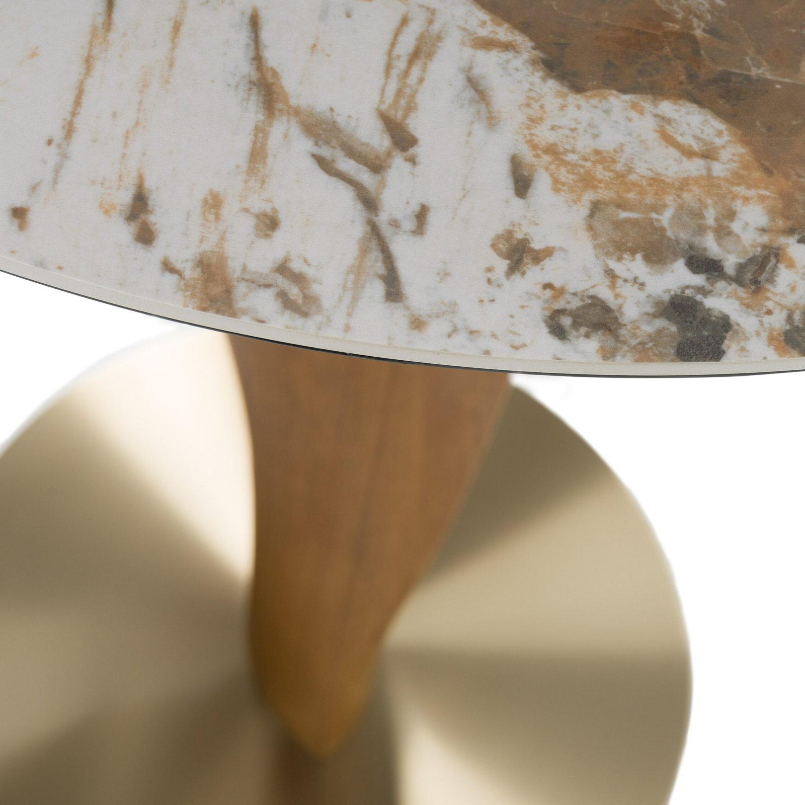 Modrest Calvary - Mid-Century Modern Ceramic + Walnut Bar Table - Image 3