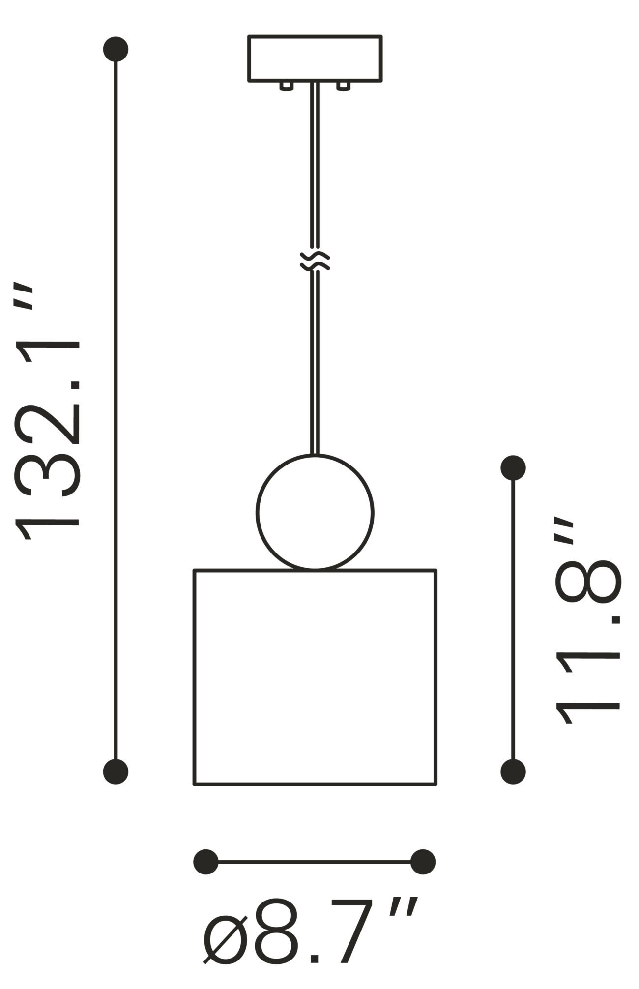 Myson Ceiling Lamp Gold & Black - Image 11