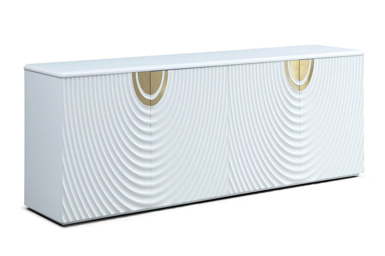 Modrest G1869 - Sample - White + Gold Buffet