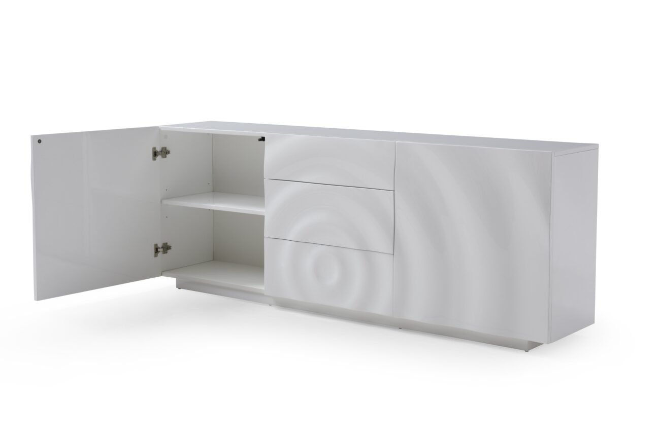 Modrest G2575 - Sample - White High Gloss Buffet - Image 3