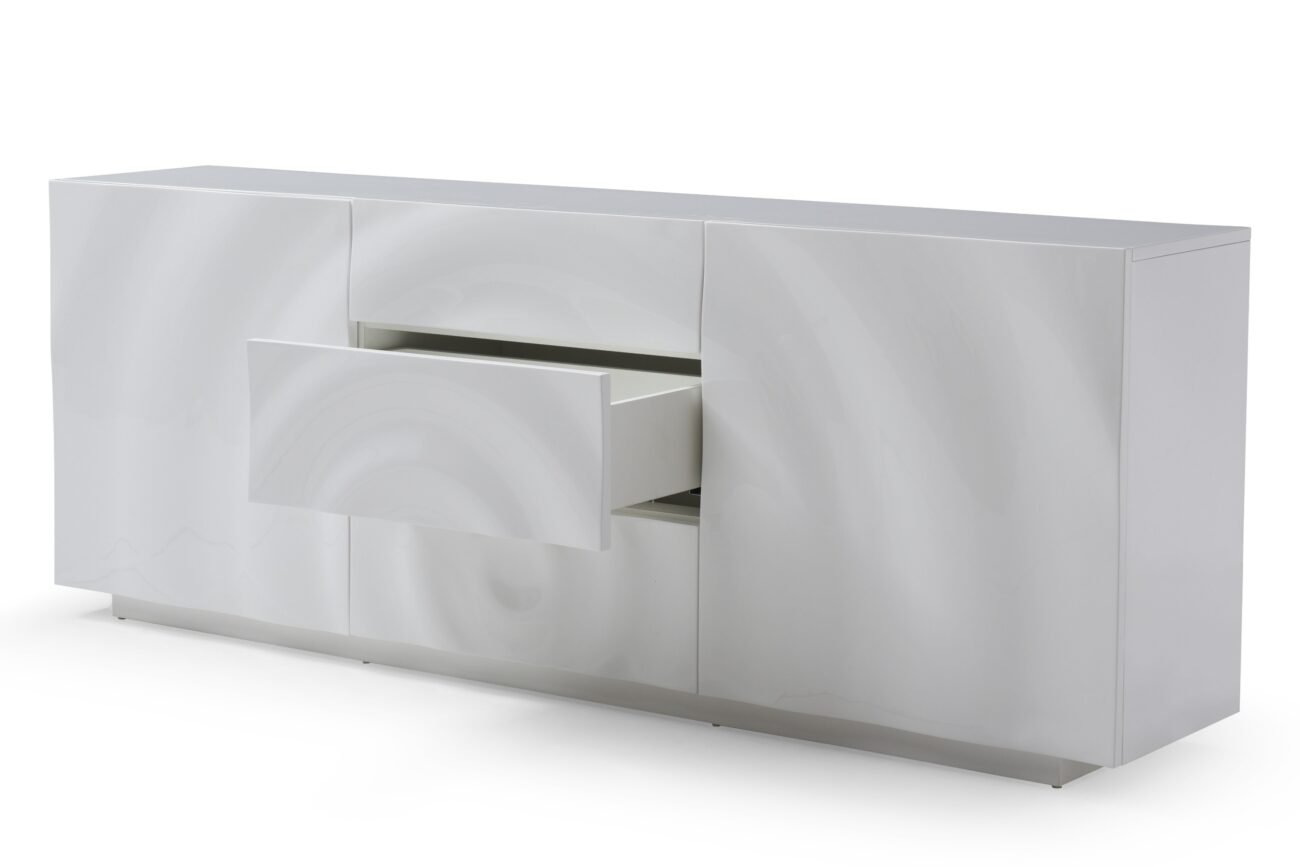 Modrest G2575 - Sample - White High Gloss Buffet - Image 2