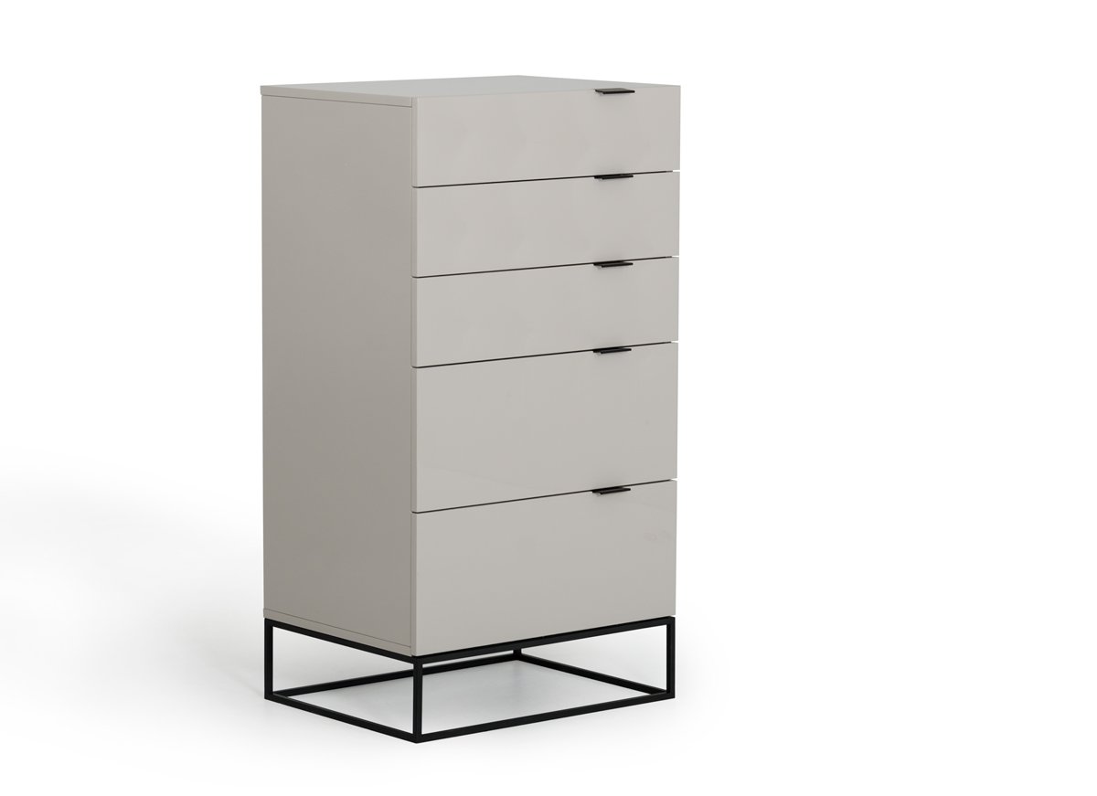 Queen Modrest Hera Modern Grey Bedroom Set - Image 2