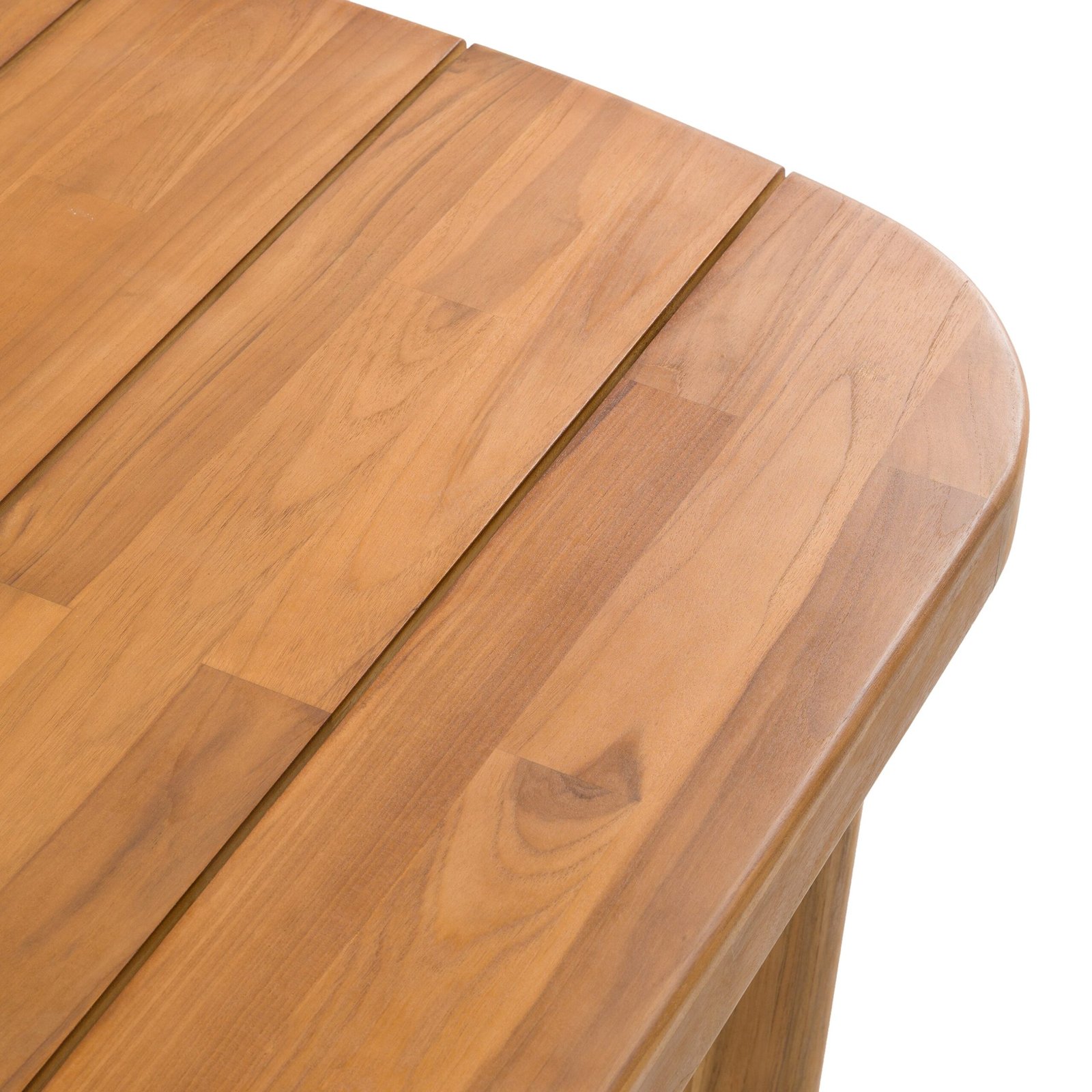 Renava Kamari - Outdoor Teak & Grey Olefin Fabric Dining Table Set - Image 5