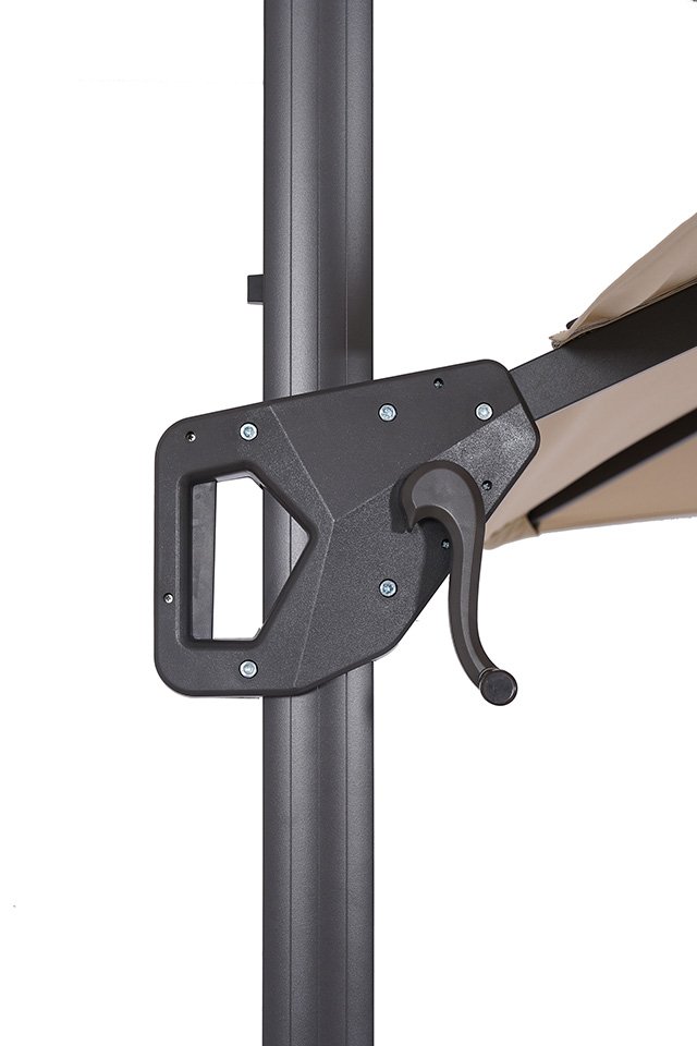 Fida 8 Ft Square Umbrella w/ Double Top + 37" Large Base - Image 7