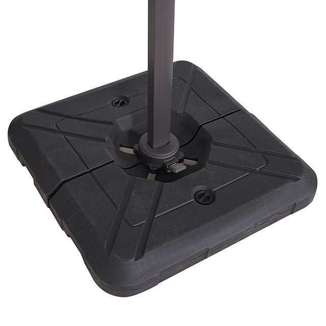 Fida 8 Ft Square Umbrella w/ Double Top + 37" Large Base - Image 9