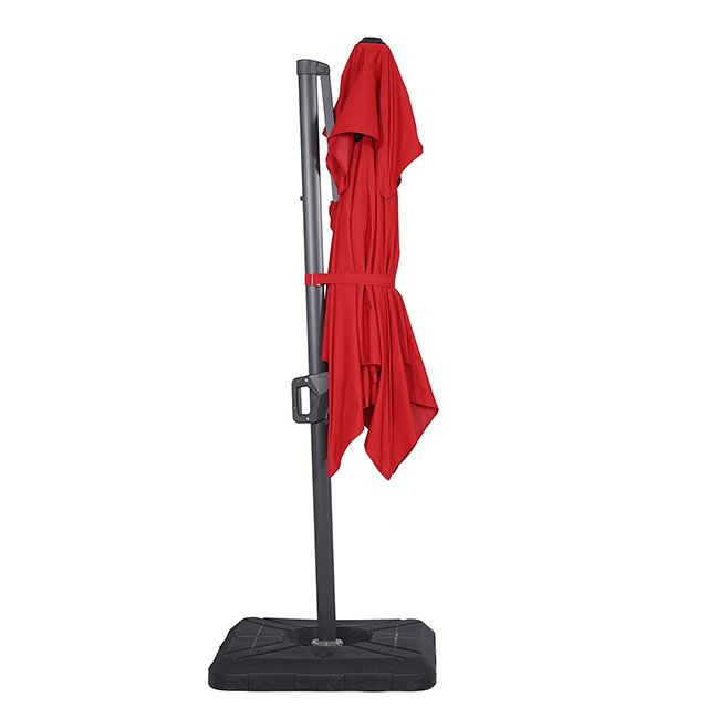 Fida 8 Ft Square Umbrella w/ Double Top - Image 4