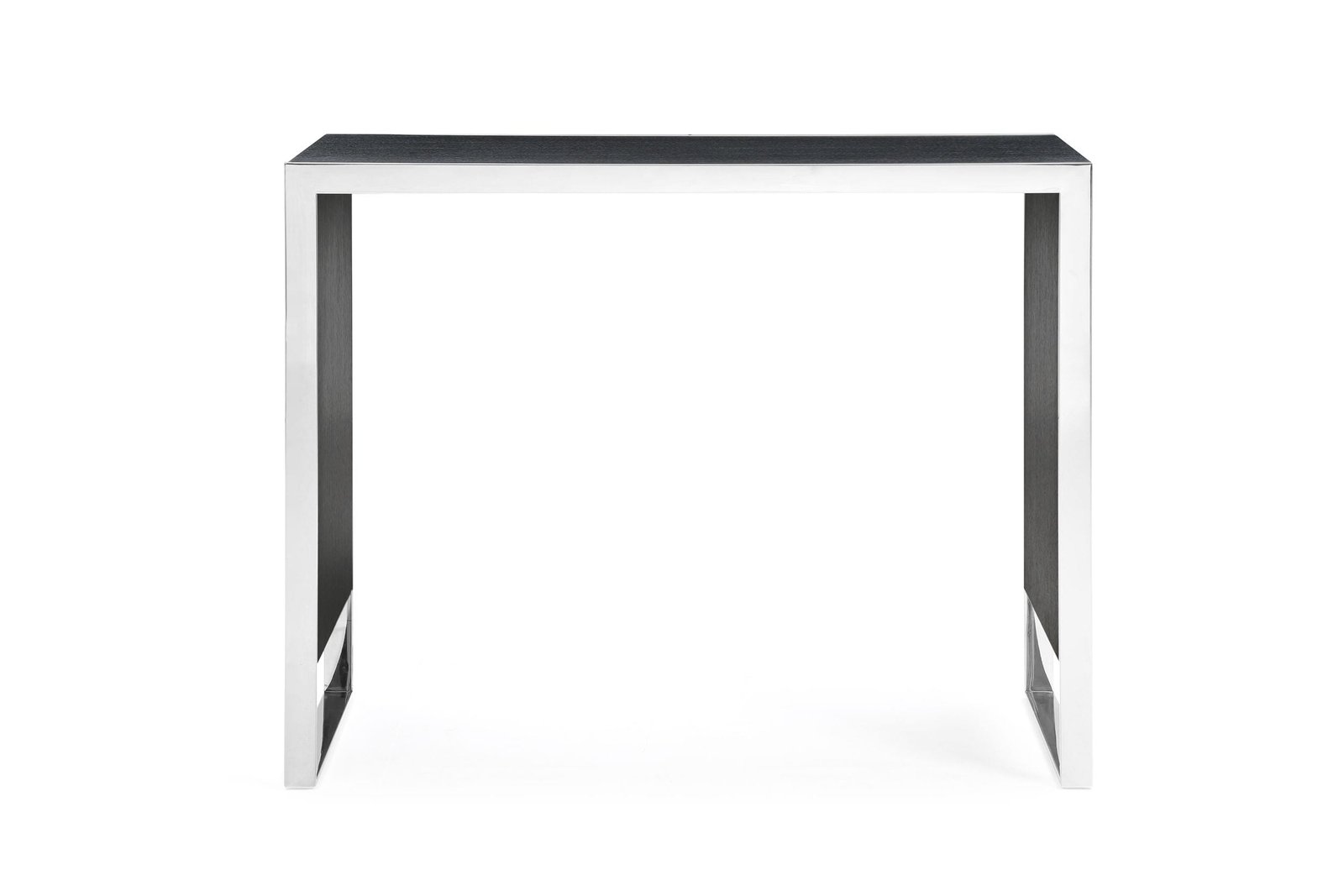 Modrest Manston - Modern Black Oak & Stainless Steel Bar Table - Image 2