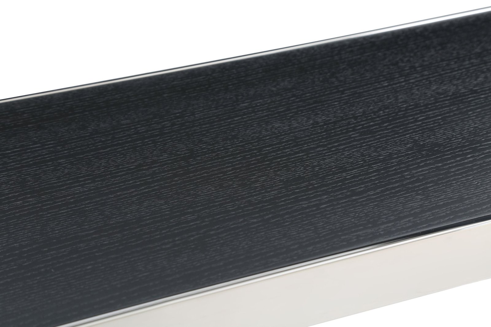 Modrest Manston - Modern Black Oak & Stainless Steel Bar Table - Image 3