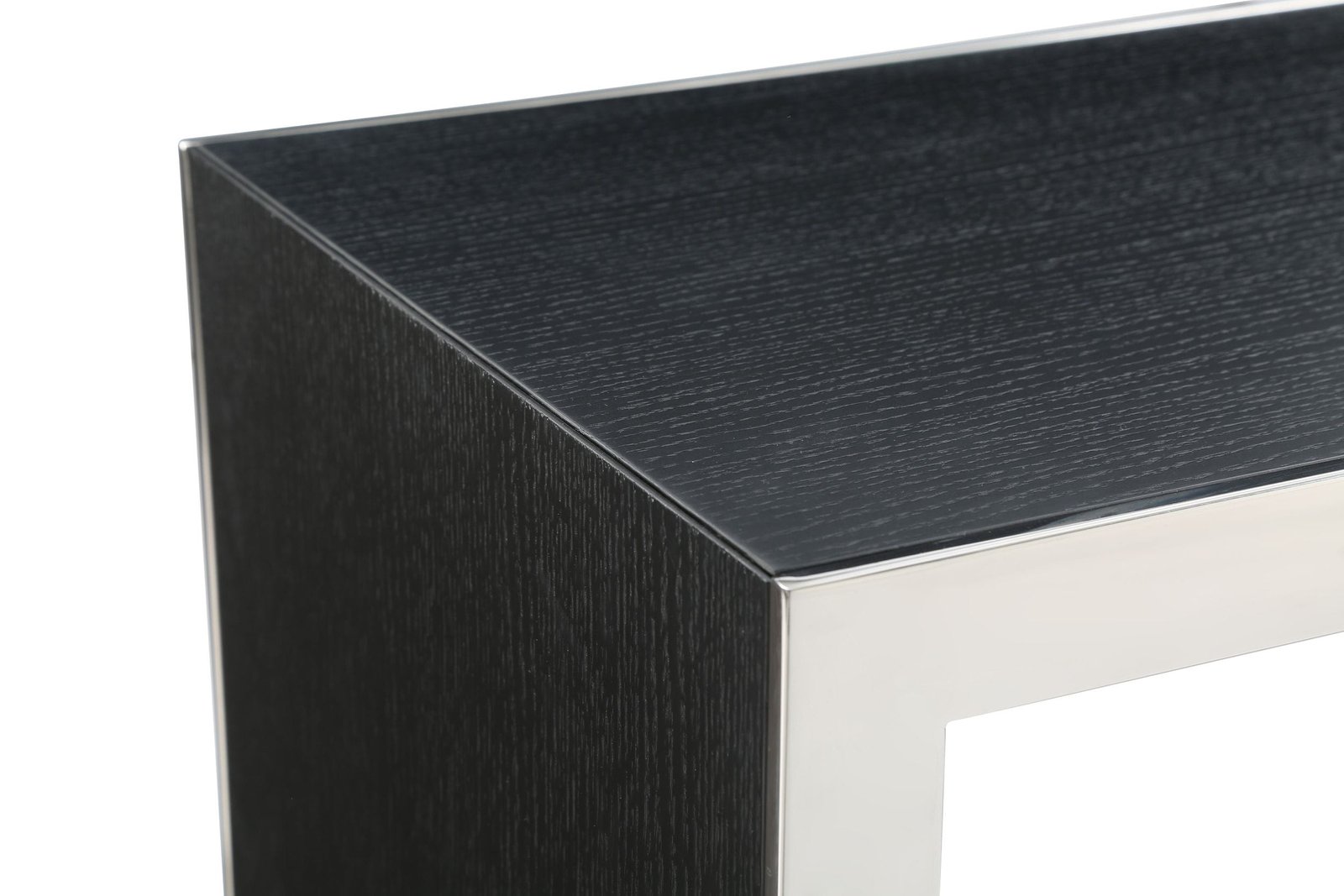 Modrest Manston - Modern Black Oak & Stainless Steel Bar Table - Image 4