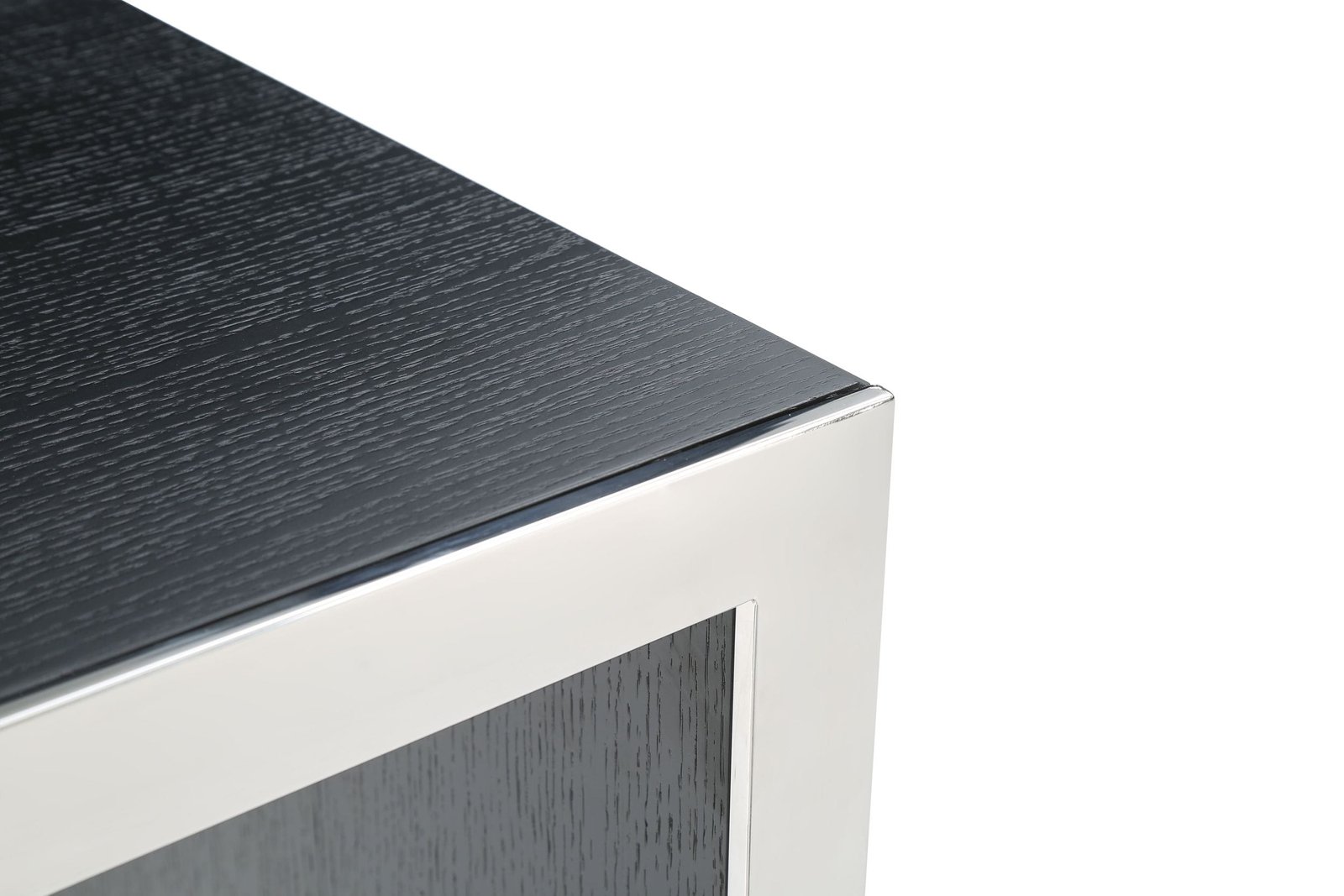Modrest Manston - Modern Black Oak & Stainless Steel Bar Table - Image 5