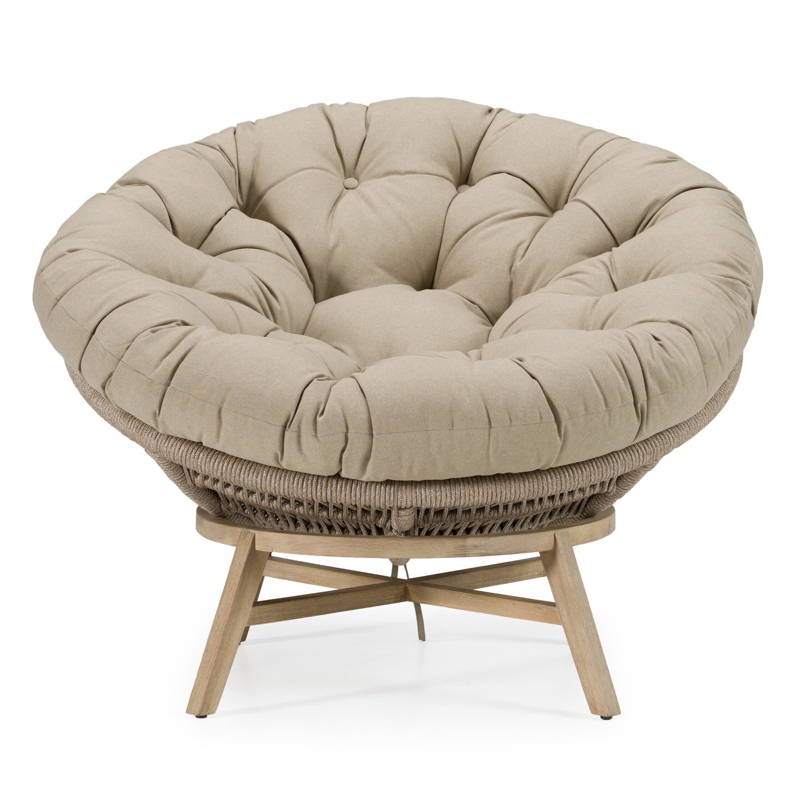 Renava Moon - Outdoor Beige Lounge Chair - Image 2