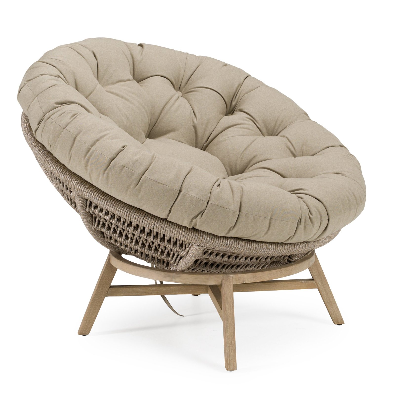 Renava Moon - Outdoor Beige Lounge Chair - Image 3