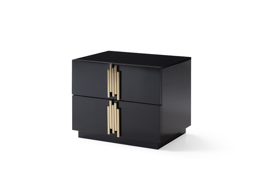 Queen Modrest Token Modern Black & Gold Bedroom Set - Image 3