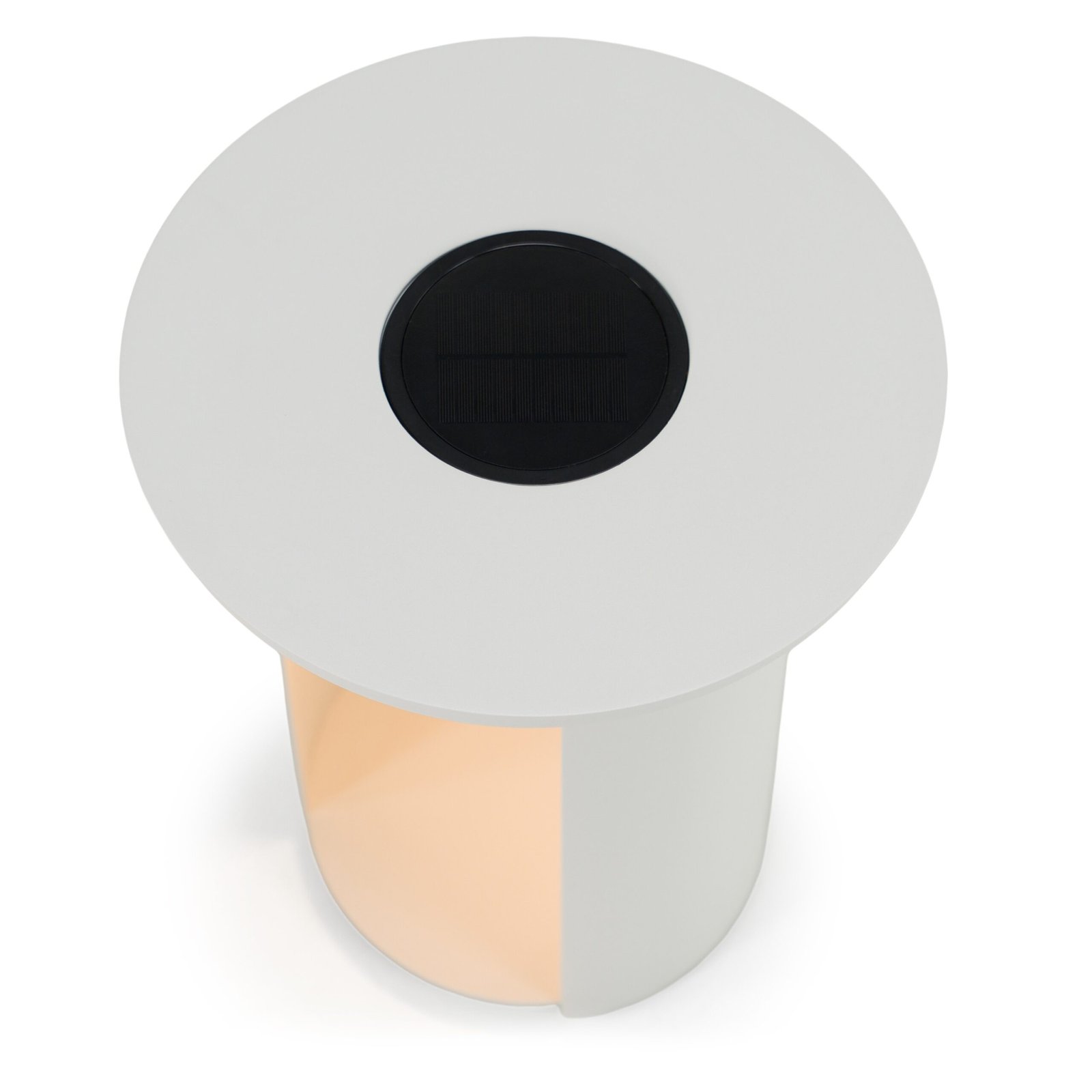 Renava Onza - Outdoor White End Table w/ Solar Light - Image 4