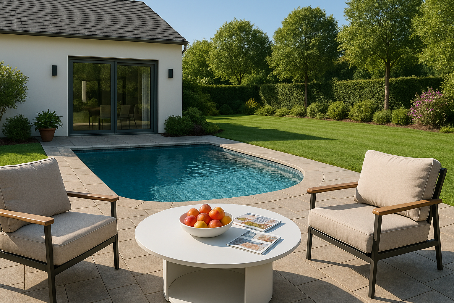 Renava Onza - Outdoor White Coffee Table