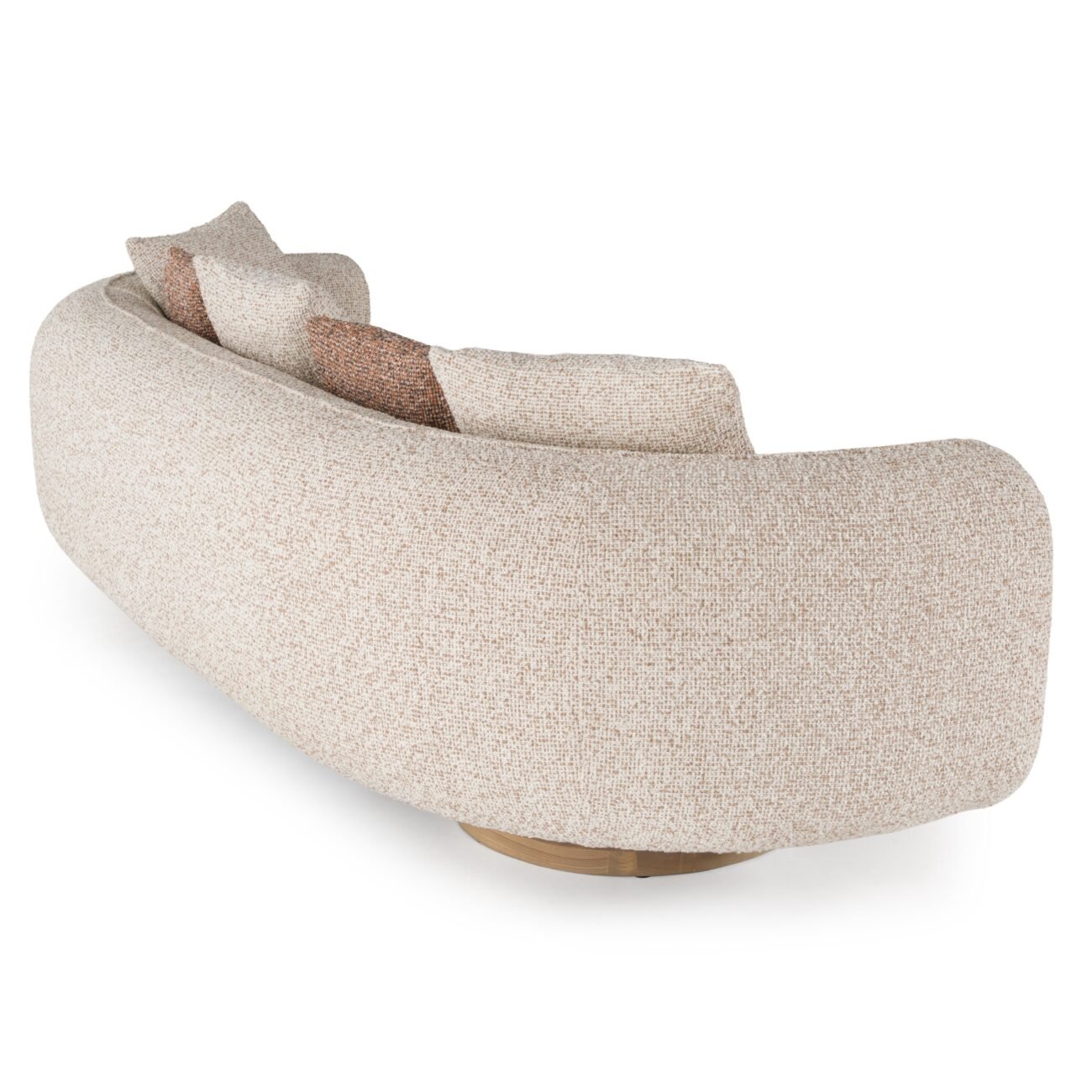 Divani Casa Raywood - Modern Multicolored Boucle Fabric + Ash Sofa - Image 3