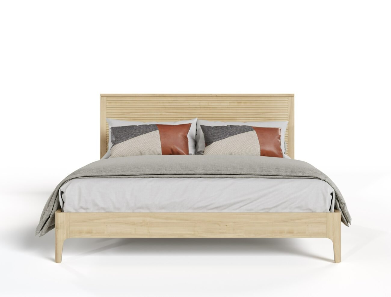 Eastern King Modrest Seattle - Modern Natural Oak Bedroom Set - Image 2