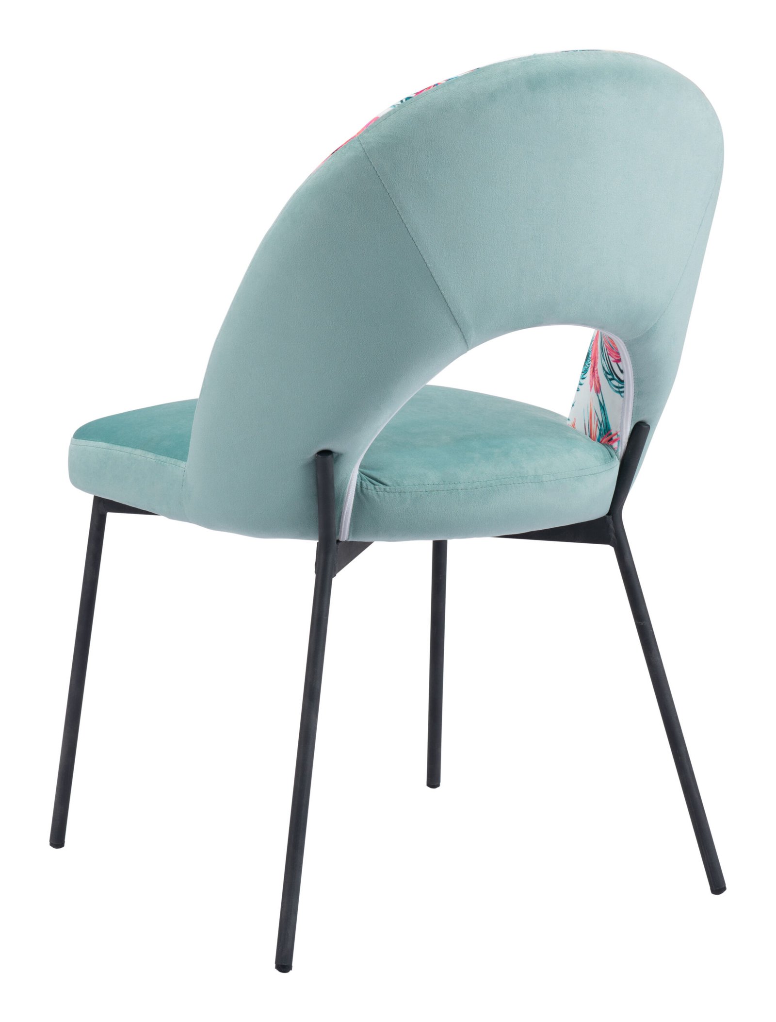 Bethpage Dining Chair (Set of 2) Multicolor Print & Green - Image 8