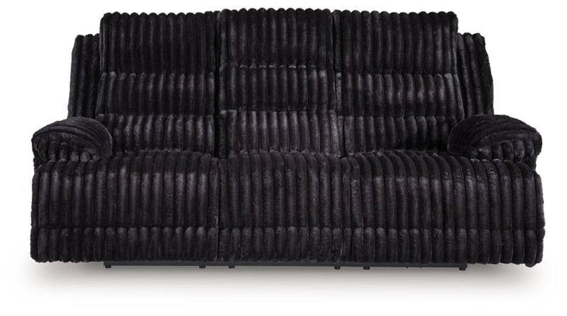 Higgesbee Power Reclining Sofa with Drop Down Table - Image 4