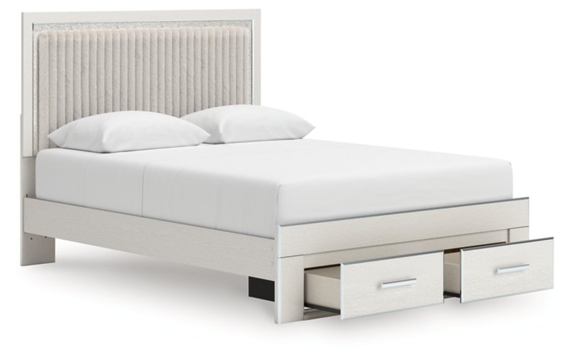 Ravalori Queen Upholstered Panel Platform Storage Bed - Image 3