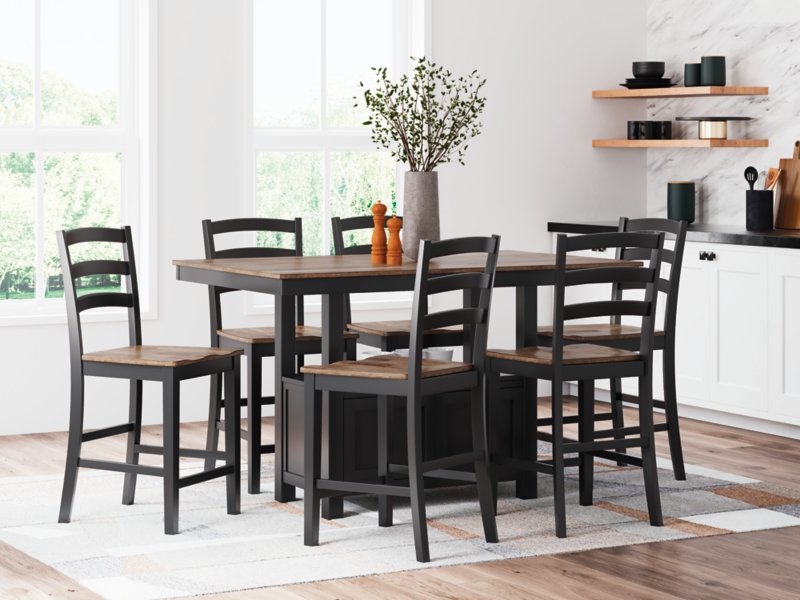 Wildenauer Counter Height Dining Table and 6 Barstools - Image 3