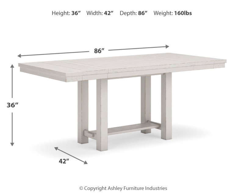 Robbinsdale Counter Height Table and 8 Barstools - Image 10