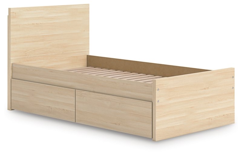 Onita Twin Panel Platform Bed with 1 Side Storage - Image 5
