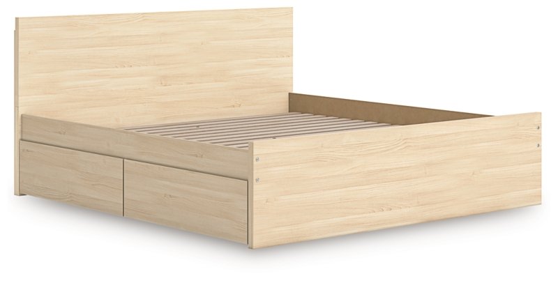 Onita King Panel Platform Bed with 2 Side Storage - Image 4