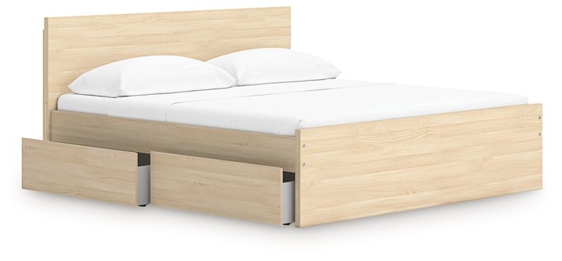 Onita King Panel Platform Bed with 2 Side Storage - Image 3