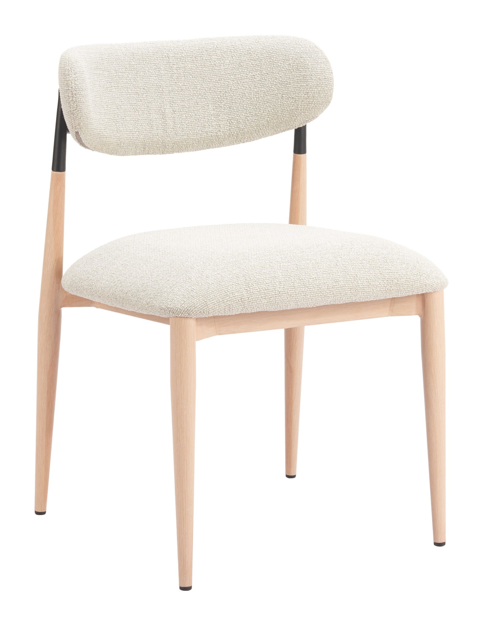 Equinox Armless Dining Chair (Set of 2) Oyster Gray & Natural - Image 10