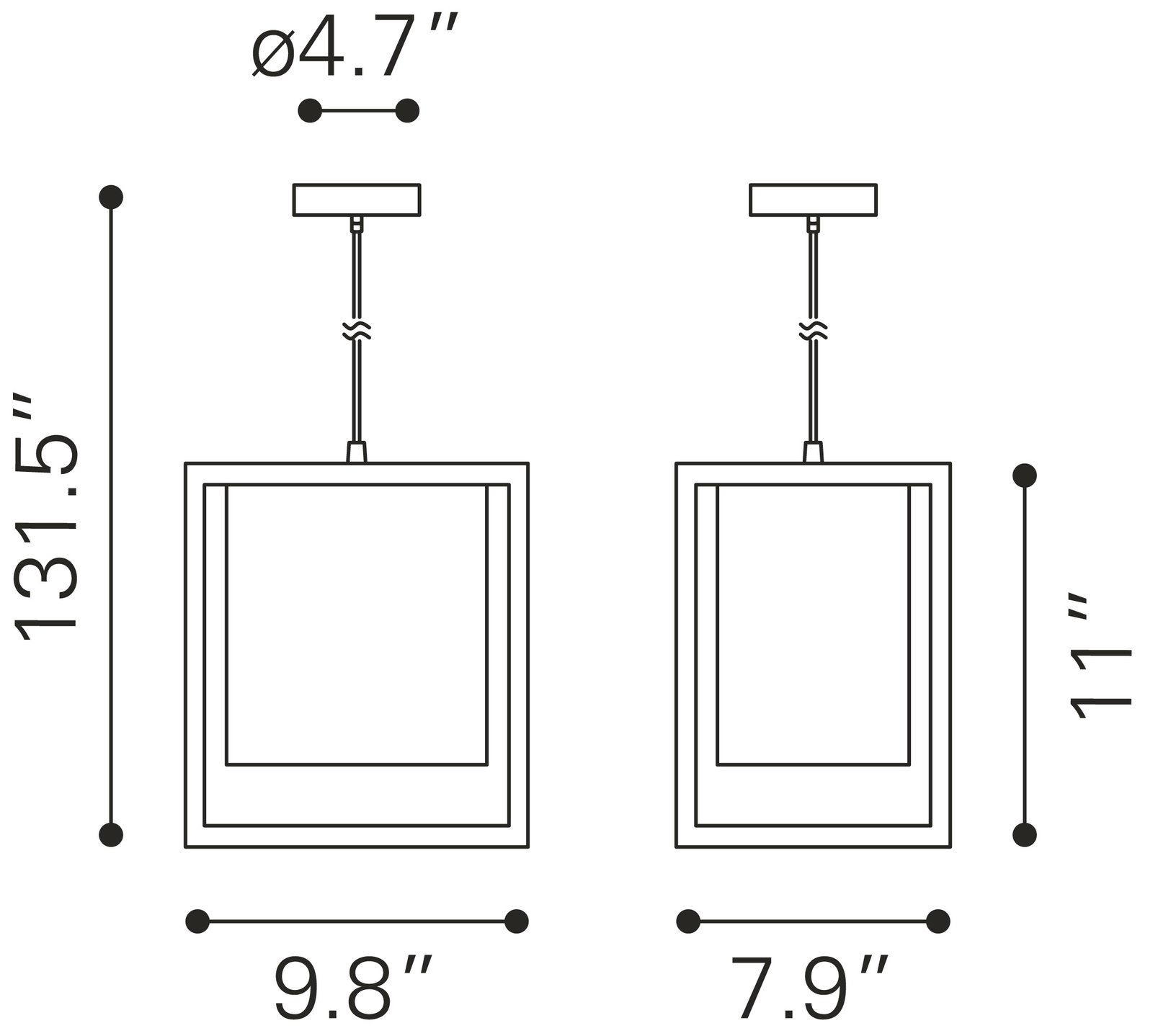 Yves Ceiling Lamp Gold & Black - Image 9