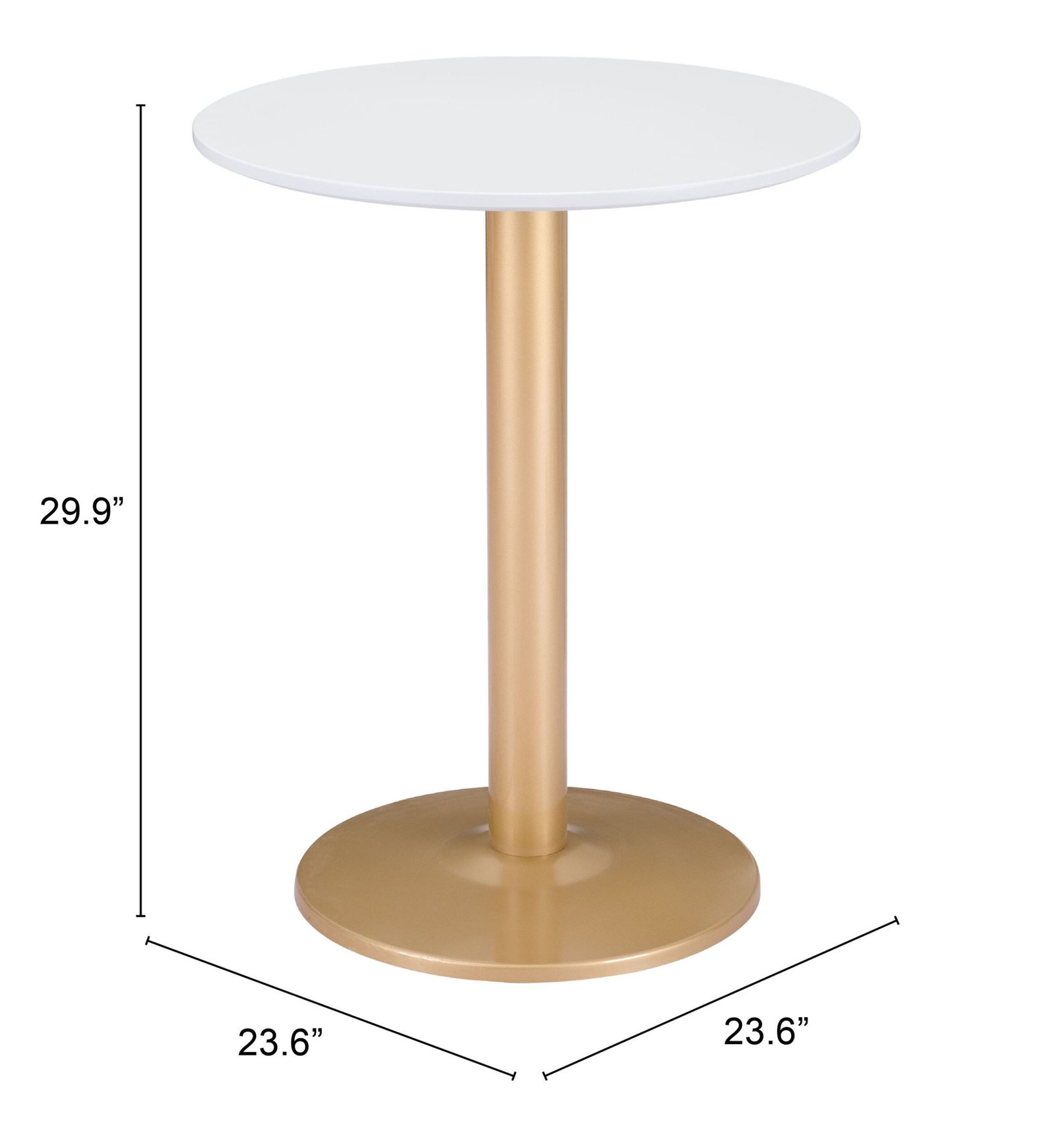 Alto Bistro Table White & Gold - Image 10